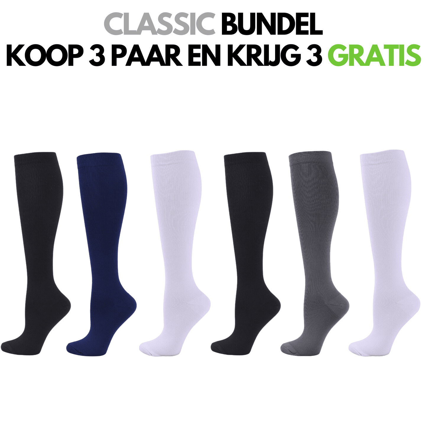 FitCompres - Heren Grote maten Compressiekousen