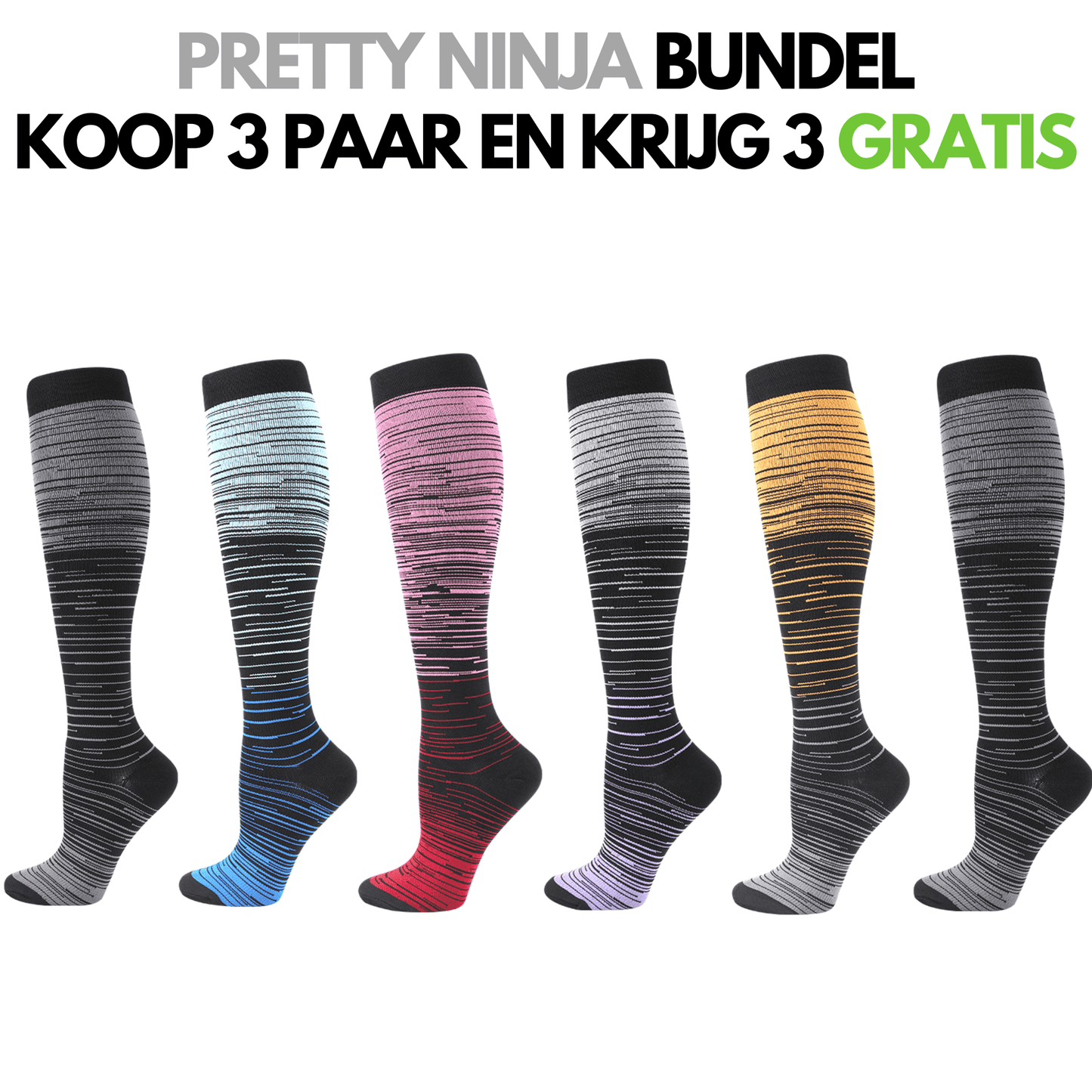 FitCompres - Dames Compressiekousen