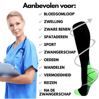 FitCompres - Heren Grote maten Compressiekousen