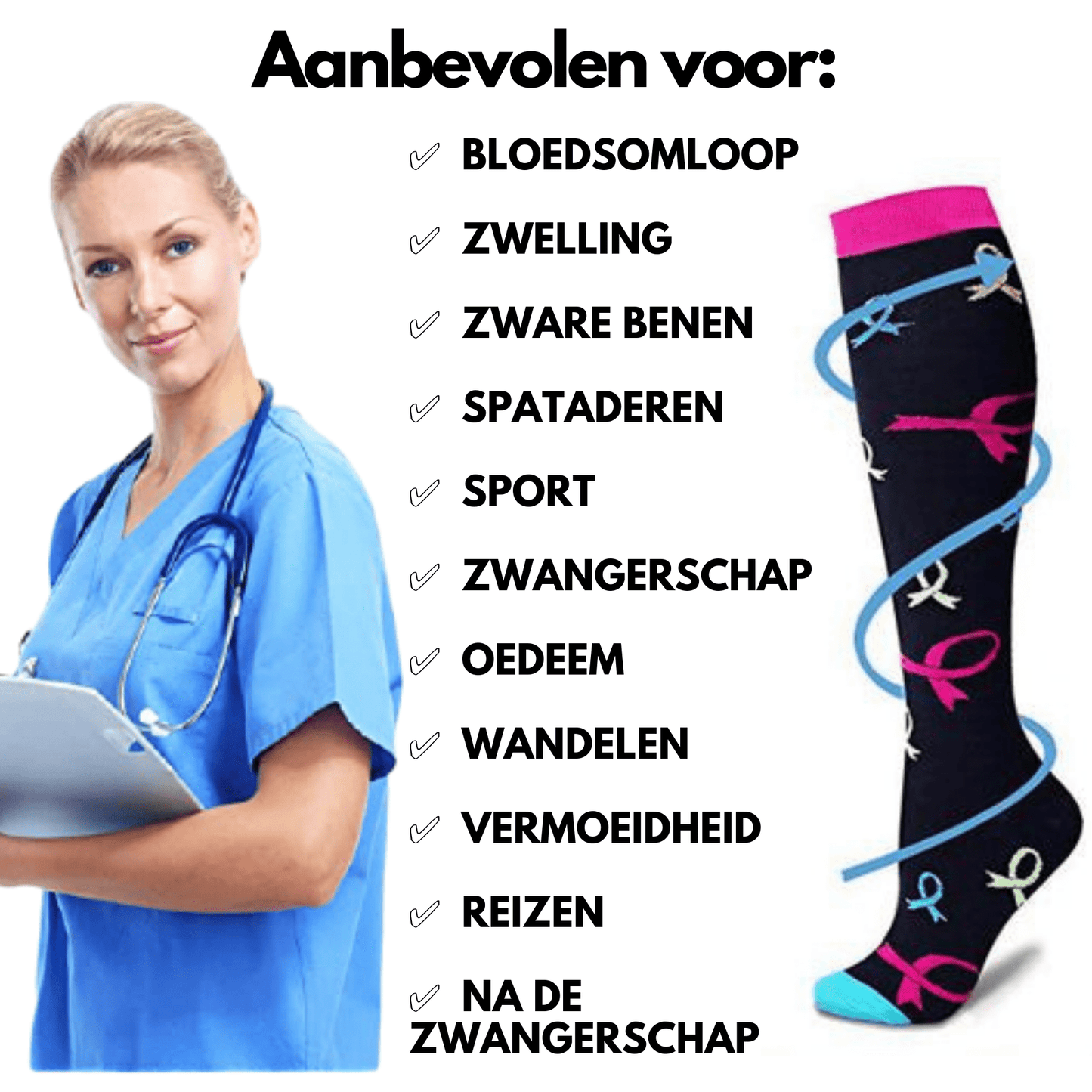 FitCompres - Dames Compressiekousen